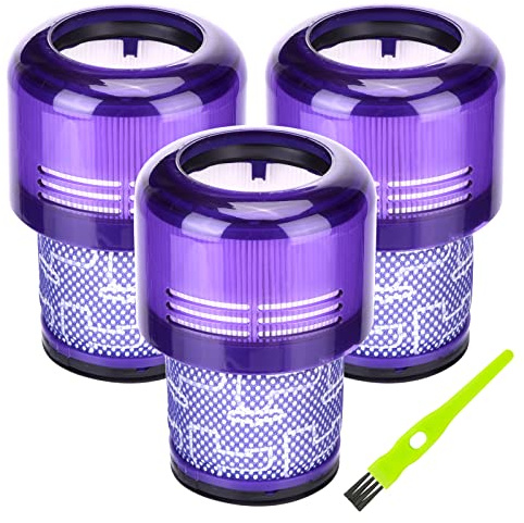 Filters für Dyson V11 Absolute Torque Drive Animal, V15 Detect, SV14, SV22 Staubsauger, 3 Stück Waschbar Ersatz Filter für Dyson V11, Ersetzen Sie # DY-970013-02
