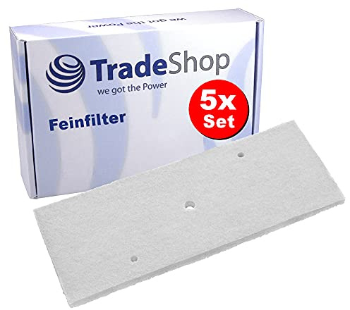5x Trade-Shop Filter Schwammfilter Schaumfilter kompatibel mit Panasonic NH-P80 NH-P80G1 NH-P80G2 NH-P80S1 NH-P70G2WAU ersetzt ANH300-4870 ANH300-4871 / Wäschetrockner%0d%0a