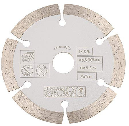 85mm X 15mm Diamond Circular Cut Saw, Finish Wood Cut Circular Saw Blade Fiber Cement Saw Blade Woodworking Rotary Tool Cutting Disc for Masonry