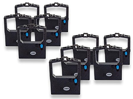 vhbw 10x Farbband Schriftband kompatibel mit Sears SR 5000 Nadeldrucker, Bondrucker - Schwarz