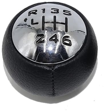 Pomo De Cambio para Citroen C5 2008-2017 Selector De Marchas Manual Cambio De Marchas De Coche Palanca De Cambio De Caja De Cambios Palanca De Cambios De Cuero Pomo Palanca Cambios (Color : 6 Speed)