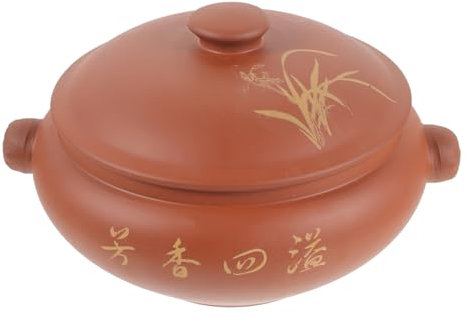 MUCKLILY Keramik Dampfgarer Suppentopf Mit Deckel Vielseitiger Küchen-tontopf Glatte Oberfläche Leicht Zu Reinigen Für Gemüse Fleisch Geeignet Für Haushalt Und Restaurant