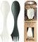 Light My Fire Spork Cubiertos de Camping para Llevar 3 en 1 -Cubierto Multifunción Reutilizable - Viaje y Excursionismo – Irrompible, No Tóxico, Sin BPA – paquete de 2 (2pack SageGreen/Cream)