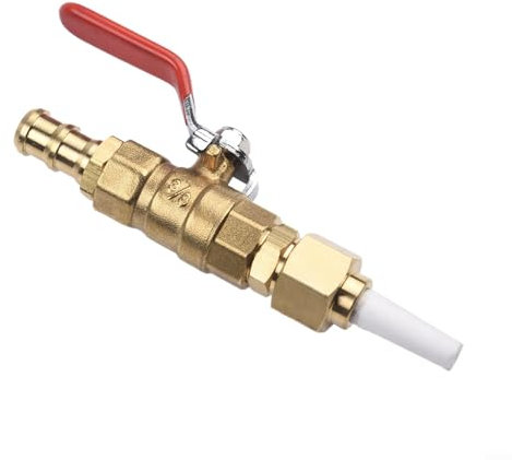 Kit d'outils de sablage de type valve avec robinet à bille en laiton et buse en oxyde d'aluminium pour détartrer la rouille, la peinture et la rouille