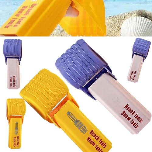 Générique Jouet de Bras Pelle, Pelle à Sable portative, Outil bac Sable, creusement Garde-Main Plage en Plein air, entraînement Force préhension air Amusant pour Les 18 Ans et Plus(2PCS)