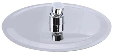 PEVAVFZMMY Pommeau de Douche Cascade Ultra-Mince en Acier Inoxydable de Haute qualité, carré, Rond, 10/8/6 Pouces pommeau de Douche(Round,25cm)