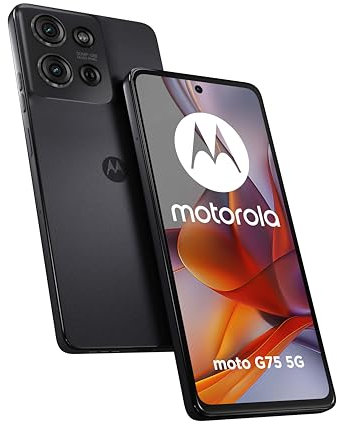Motorola moto g75 5G (8/256GB, Display 6.78 FHD+ 120Hz, 50MP+8MP+Flicker sensor, Qualcomm Snapdragon 6 Gen 3, 5000mAh, 30W, 15W wireless), Charcoal Grey