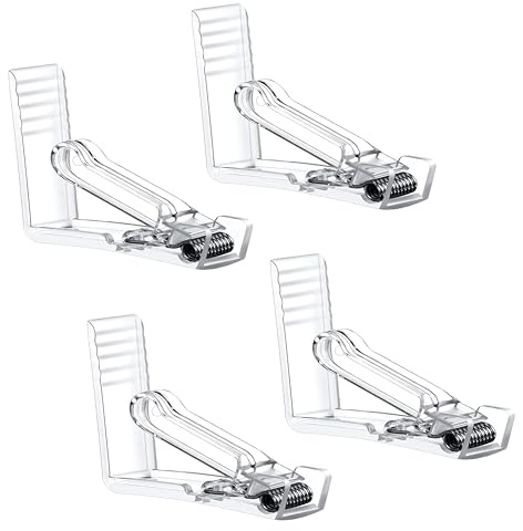 CZ Store - Pinzas para Mantel | Set DE 4 | ✮GARANTÍA DE por Vida✮ - Sujetadores Transparentes de Manteles para Mesas de Comedor, Abrazaderas - Accesorios para Picnic, Buffet de Jardín, Fiestas