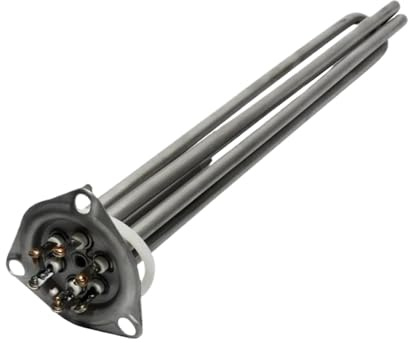 Heating Pipe,for Dishwasher,201SUS Triangle Flange Heating Tube Electric Water Heater Heating Element(220V,L305mm 9KW)