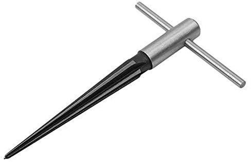 Sxhlseller Tapered 6 Fluted Bridge Pin Hole Reamer Cutting Tool for Guitar Woodworker DIY End Pins 45# Steel