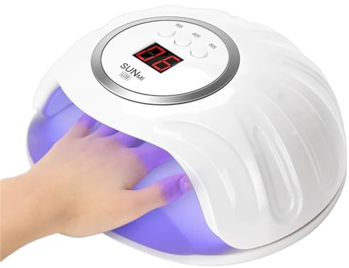 72 W UV-LED-Nagellampe, professioneller Nageltrockner mit 24 Lichtperlen, 3 Timern und Display, automatischem Sensor for Salon Zuhause