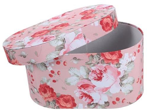 SAFIGLE Geschenkbox aus Bedrucktem Polyester Kleine Pralinenschachtel mit Schleife Stoffkunst Verpackung für Gastgeschenke und Schmuck
