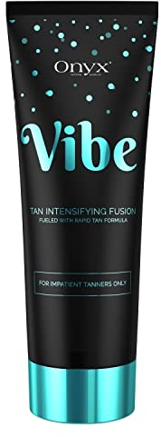 Onyx Vibe Bräunungsbeschleuniger-Creme | Bräunungscreme für Solarium & Außenbräune | Feuchtigkeitsspendend für Intensive Bräune | Für Schnelleres Tanning & Langanhaltende Ergebnisse