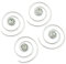 Rivelle Damen Curlies Strass Swarovski 6 mm kristall 8 Stück Haarspiralen Haarschmuck Brautschmuck
