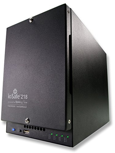 ioSafe 218 Ethernet/LAN Mini Tour Noir NAS - Serveurs de stockage (4 To, Disque dur, Disque dur, SSD, 2000 Go, SATA, 2.5,3.5)