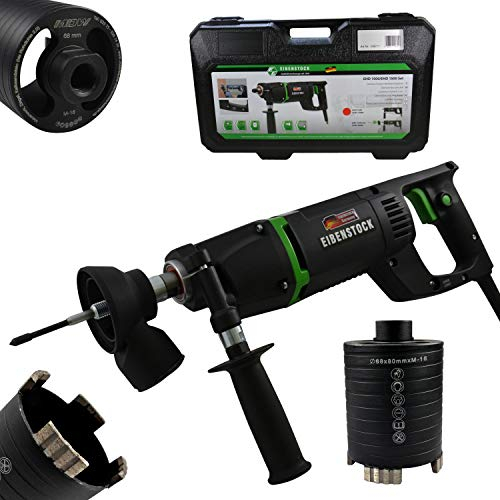 Diamant-Trocken-Kernbohrmaschine EHD 1500 inklusive Staubabsaugung & Diamant Dosensenker Laser Black Turbo