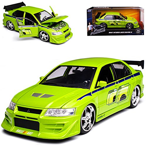Mitsubishi Lancer Evo Evolution VII Brian O´Connor Paul Walker The Fast and The Furious 1/24 Jada Modell Auto
