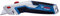 Bosch Professional 1600A01V3H Coltello Universale con Lama Estraibile e Scomparto portalame nell'impugnatura incl. 3 Lame trapezoidali , Blu, Coltello universale a lama estensibile