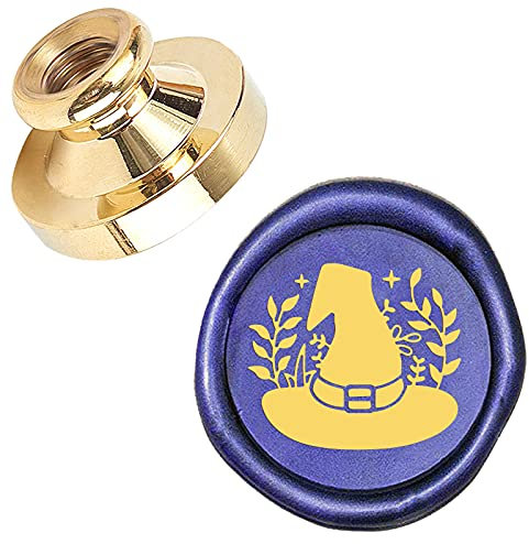 CRASPIRE Magic HatWax Siegelstempelkopf Ersatz Vintage Siegelwachs Stempelköpfe Nur Kein Griff für Briefumschläge Karten Einladungen Hochzeit Halloween Weihnachten Ostern