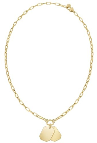 Breil, Halskette Private Code Collection, Edelstahlkette mit Individuellen Stahlelementen mit Glänzender Oberfläche, Verstellbare Länge von 40 cm bis 46 cm