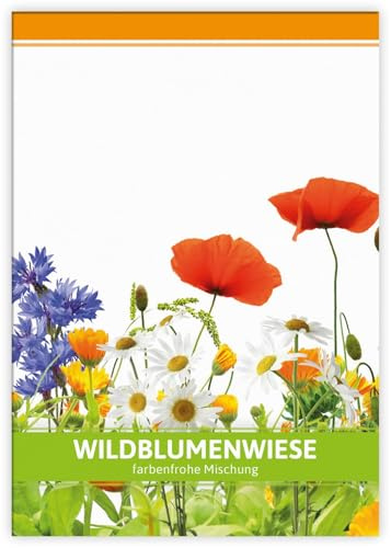 FLORTUS Wildblumenwiese für Gastgeschenke | Wildblumensamen für Bienen & Insekten als Dankeschön Geschenke & Werbegeschenke | Blumensamen