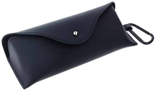 Paule & Knopf Praktisches Kunstleder-Brillenetui TINO/TINETTO mit robustem Karabiner