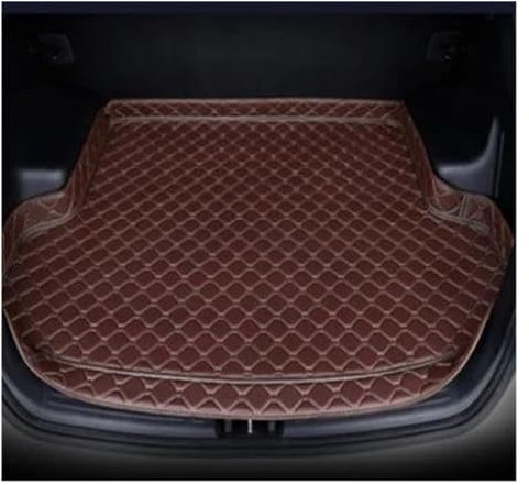 DZSLLOOI Kofferraum Schutzmatte Hohe Seite Kofferraum Matte Für Q7 Fünf Sitz 2016-2018 Cargo-Liner Teppich Innen Abdeckung Kofferraumschutzdecke(Coffee1)