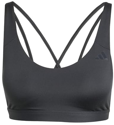 adidas Donna all Me Essentials Medium Support Bra, Black, M