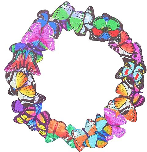 ibasenice Colgante de Pared de Mariposas de Hierro Decoración de Pared Escultura de Metal Adorno Colgante Decoración Interior y Exterior para Inauguración de Casa