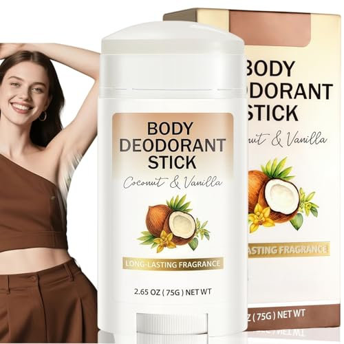 Body Deodorant,Travel Size Deodorant Woman,Deo-dorant Cream,Solid Perfume Antiperspirant,Soft and Gentle Deo-dorant,Quick antiperspirant,Sweating stops cream is for both men and women(Coconut Vanilla)