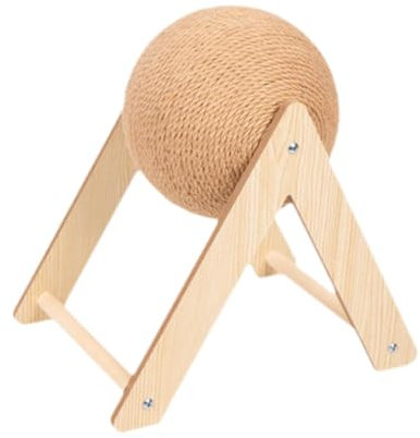 Baoblaze Rascador para Gatos, Juguete Interactivo para afilar, Protege Muebles, Cuerda de cáñamo, entretenido para conejitos y Gatitos, L
