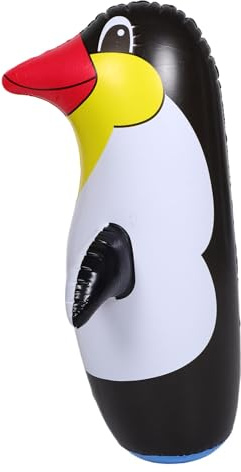 SUPVOX Inflatable Penguin Toy 70cm Kids Outdoor Fun Interactive Cartoon Animal Decoration Birthday Party Supplies Random Color