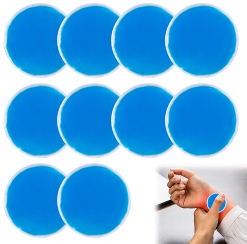 Girihe 10 PCS Cold Compress, Cold Compress for Kids Small Ice Pack for Reusable ICEE Pack, Small Ice Pads f or Kids Adult and Injuries Bumps Swelling Eyes Beauty Skin Care
