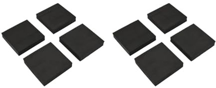 4Pcs Square Anti Vibration Pad Washing Machine Shock Pad Multifunctional Anti Vibration Mat Non-slip Mat Stand Refrigerator(8pcs 10x10x2cm)