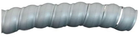 Avvolgicavo a spirale con guaina ordinacavi Fascette avvolgicavo da 2 metri. Tubo di protettiva ignifugo(Grey Color,16mm inside diameter)