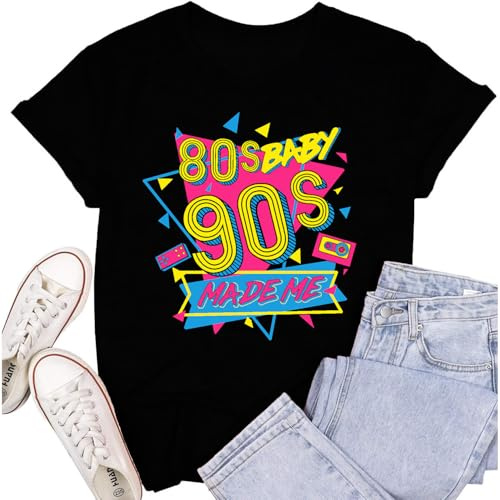 Cutesong 90s Shirts for Women Vintage Take Me Back to The 90s Retro Party Music Tee Top