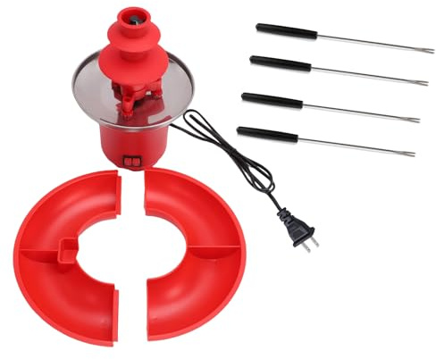 Hapivida Hapvida Fontana di Cioccolato Elettrica a 3 Livelli, Fontana di Fonduta di Cioccolato Automatica in Acciaio Inox per Feste, Formaggio, Caramelle, Riunioni di Famiglia (Spina americana 110 V)