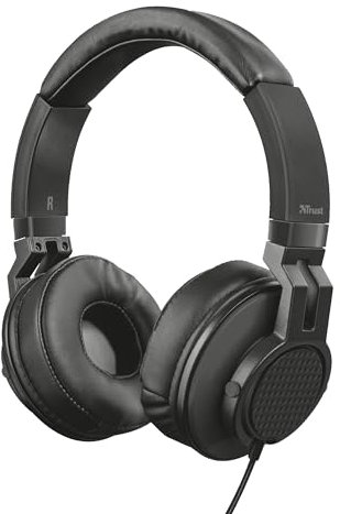 Trust Urban DJ-350 Cuffie On-Ear DJ per PC e Laptop, Nero