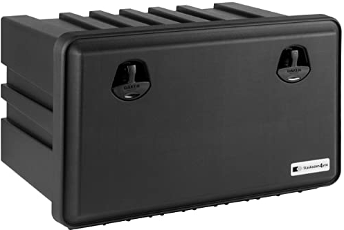 LKW Staukasten aus Kunststoff 826x500x470mm 127 ltr, Werkzeugkasten, Staubox, 127l Unterbaubox für Nutzfahrzeuge Anhänger, Staubox, Werkzeugkiste, Gurtkiste, Daken Just, Daken J127+VH401