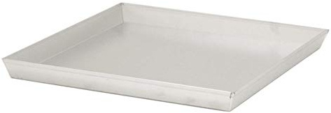 GIEMME Teglia Quadrata in Alluminio Alimentare – 37x37 cm, Bordo 3 cm, Resistente fino a 350°C