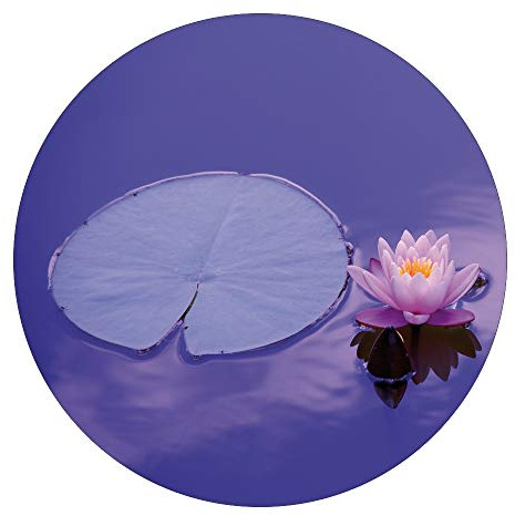 AnTina TAPES® Duschmatte als Antirutsch Aufkleber (rund Ø 55cm, Seerose) | selbstklebend, für Dusche & Badewanne, hygienisch, PVC, zertifizierte Rutschhemmung, barfußfreundlich, pflegeleicht