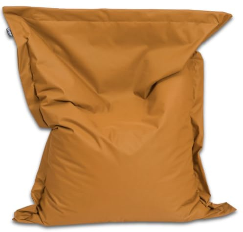 BuBiBag Sitzsack XXL 190x145 cm mit Füllung – Handgefertigt – Bean Bag Indoor & Outdoor – Riesensitzsack Lounge Gästebett Erwachsene – wasserabweisend – Sand