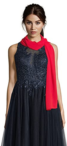 Vera Mont Damen 8100/4000 Stola, Rot (Amaranth 4497), One Size (Herstellergröße: Acc)