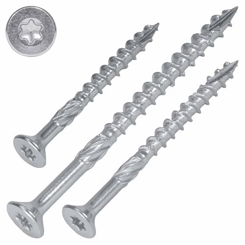 Holzbauschrauben Edelstahl C1, 4,5x50 mm - 200 Stück mit Senkkopf, TX20, ETA Zulassung | SCREW REBEL