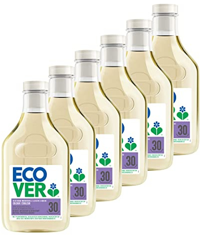 Ecover Liquid Detergent Colour Apple Blossom and Jasmine Fragrance | Natural Original for Clean Laundry | Soft for Skin | 1.5L - 30 Washes