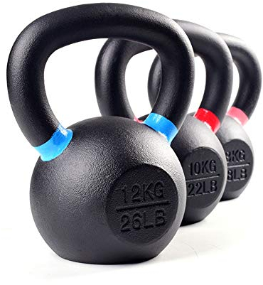 Kettlebells HUAHUA Reines Eisen, Fitness Bodybuilding Krafttraining, 4kg, 6kg, 8kg, 10kg, 12kg, 14kg, 16kg, 18kg, 20kg, 24kg, 28kg (Size : 28kg)