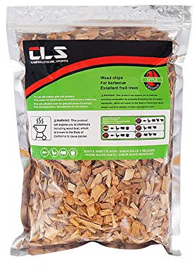 Ruby Lil Hackschnitzeln Für Raucher, Apfelholz Chunks, Holz Chunks Für Das Rauchen Und Grillen (1.10Lb / 500 G),Small Piece