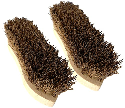 Galvanized Boot Scraper with Adjustable Boot Cleaning Brush − Heavy Duty Metal Door Mats Outdoor Boot Brush, Removes Mud and Dirt from Shoes, Walking Boots, and Wellies (Replacement Brushes only)