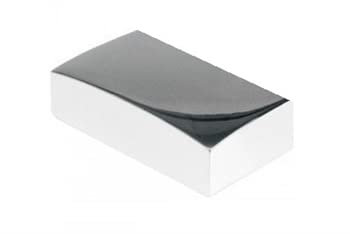 Traditional Products Ltd Chrome Flat Cap for 90mm Newel Post, Half Cap