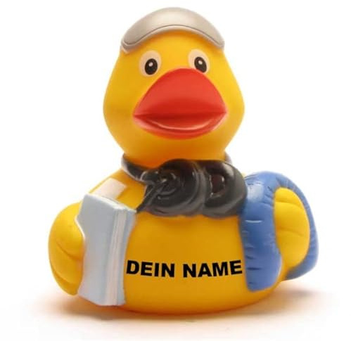 Badeente - personalisierbar (Vielflieger Ente)